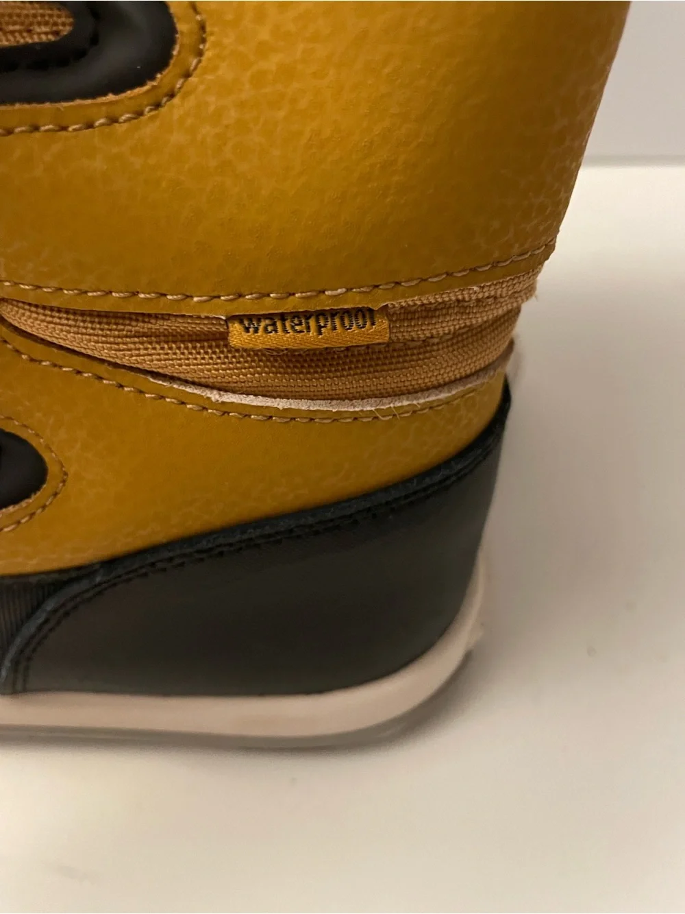 Merrell Kids Black and Mustard Lace-Up Winter Boots